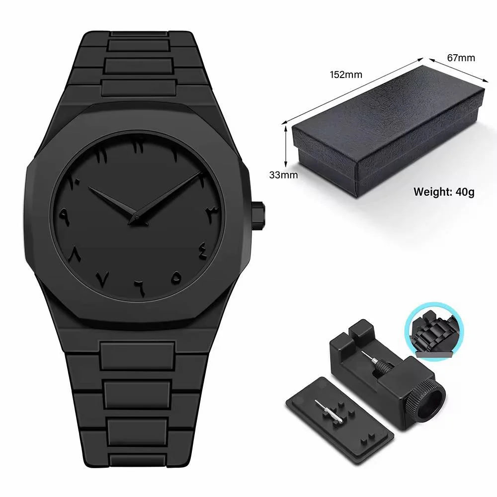 Black Aura Arabic Watch
